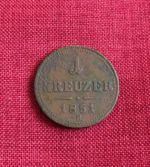 1 Kreuzer 1851 B