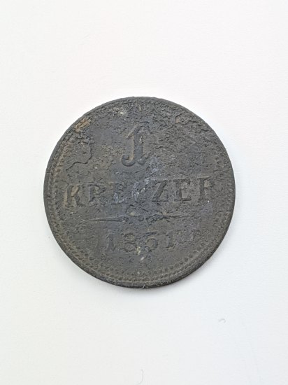 1 Kreuzer (1 Krejcar) - František Josef I. (1851)