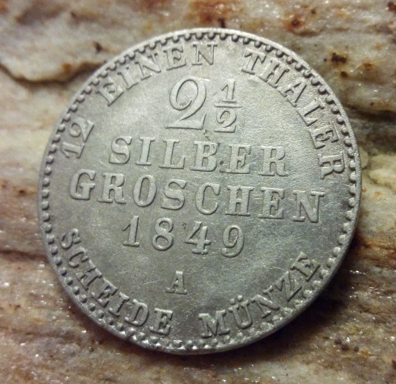 2 1/2 Silber Groschen 1849 A