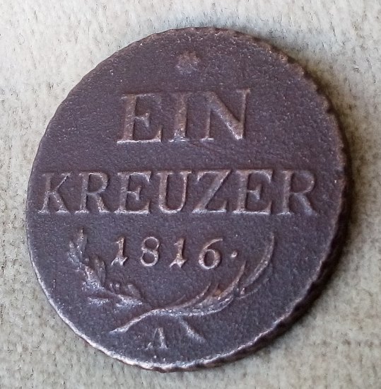 Ein Kreuzer 1816 A