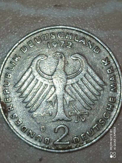 2 Deutsche Mark Theodor Heuss