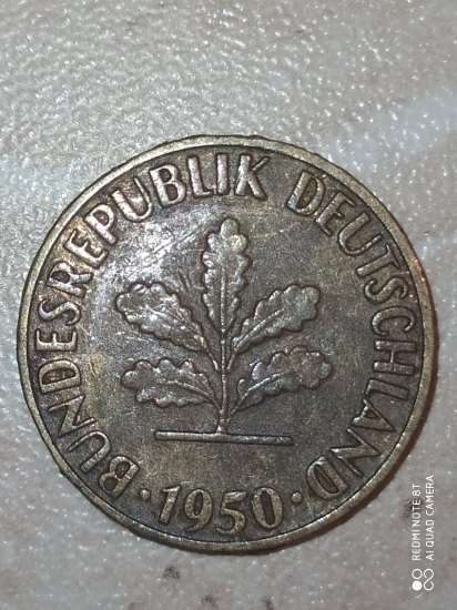 5 pfennig 1950 D