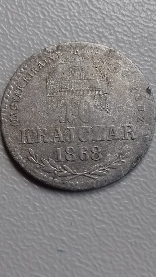 10 Krajczár 1868 KB - F.J.