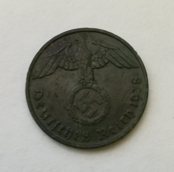 2 Reichspfennig 1938 D