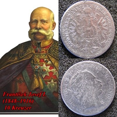 František Josef I. (1848–1916) – 10 Kreuzer (10 Krejcar)