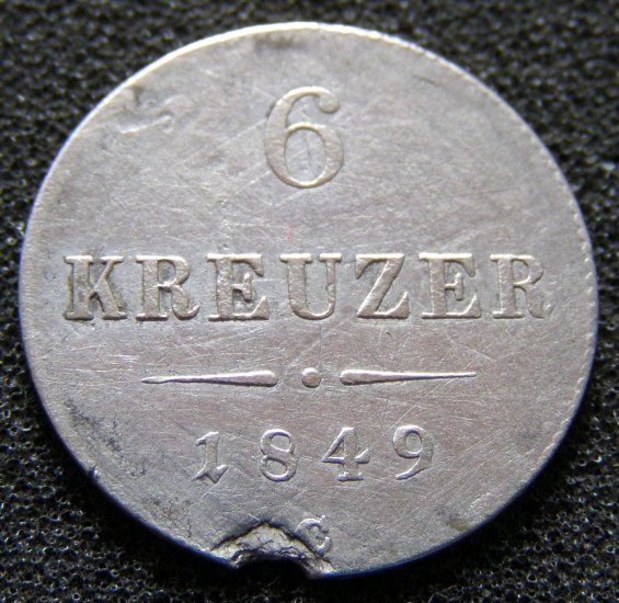 František Josef I. (1848–1916) – 6 Kreuzer (6 Krejcar)