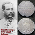 František Josef I. (1848–1916) – 6 Kreuzer (6 Krejcar)