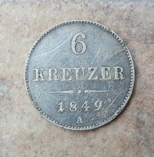 6 Kreuzer 1849 A