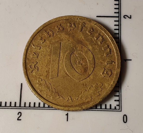 Český 10 Pfennig 1939/1927