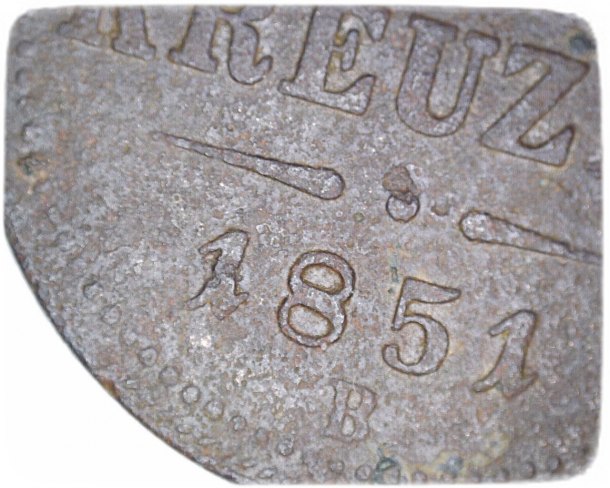 Slušnější 1 krejcar 1851 (B)