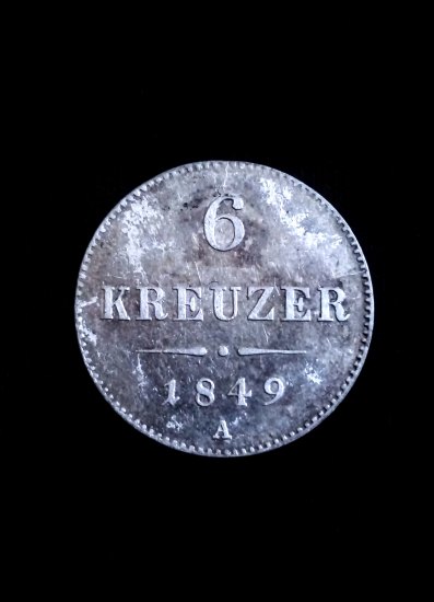 6 Kreuzer 1849 A