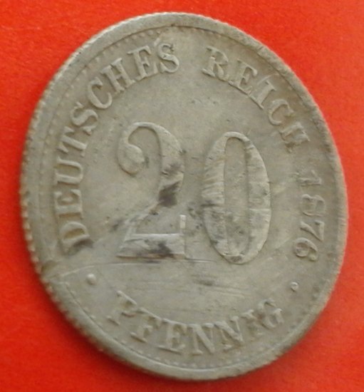 20 PFENNIG 1876 F