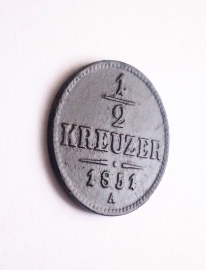 1/2 Kreuzer FJI 1851 A