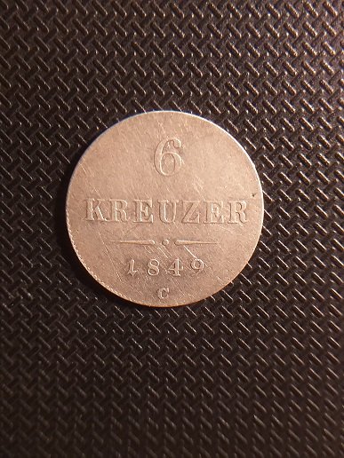 6.Kreuzer 1849 C