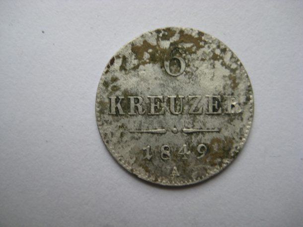 6 kreuzer 1849