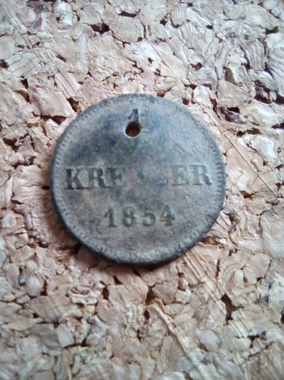 1/2 krejcar 1854