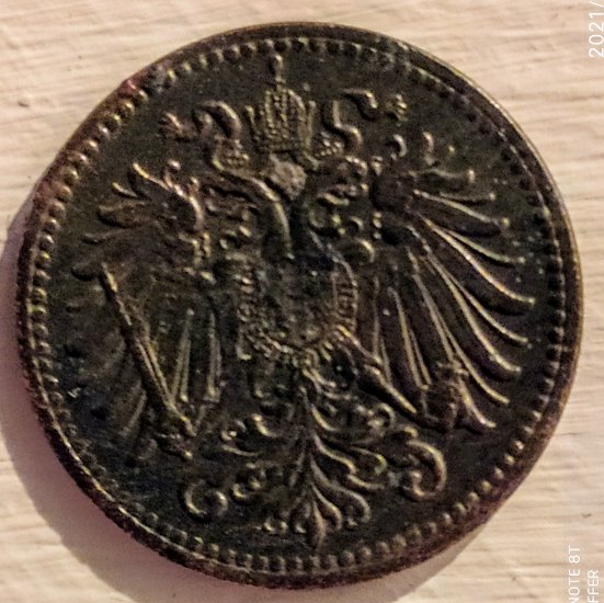 1 Heller, 1 halíř 1901