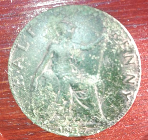 Half penny 1917.