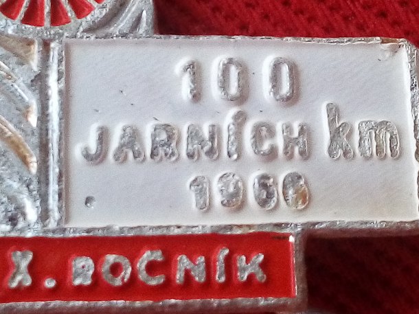 Odznak 100 JARNÍCH Km 1966