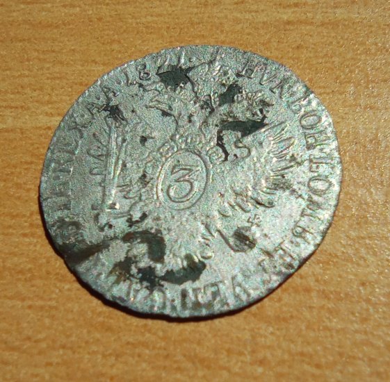 3 kreuzer 1821 František II.