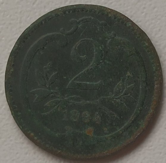 2 Heller (2 Haléř) 1894