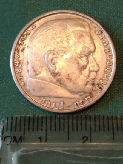 2 Reichsmark  Paul von Hindenburg