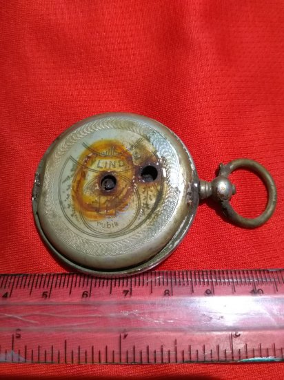 Cylindre 1 Rubis Pocket Watch