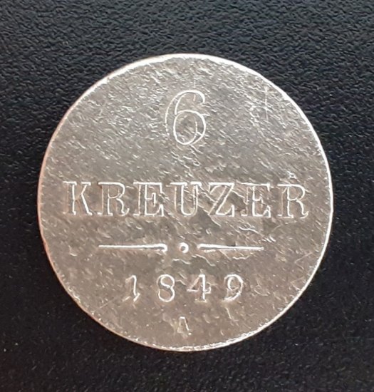 6 krejcar 1849