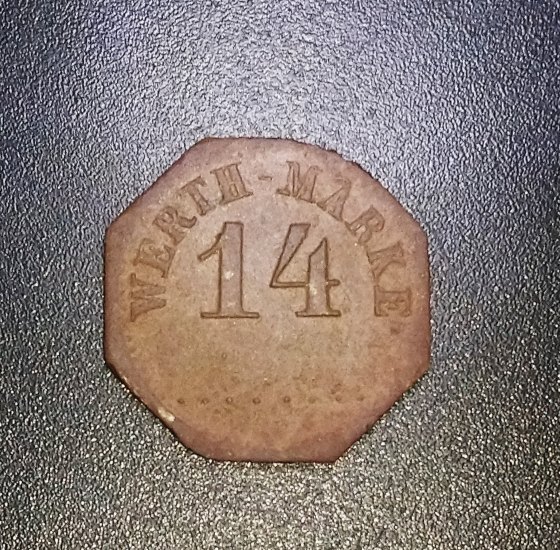 Token 14 werth-marke