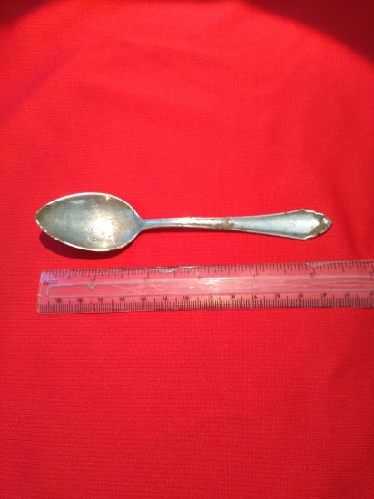 Silver plated spoon