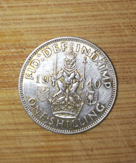 1.Shilling,George VI.stříbro