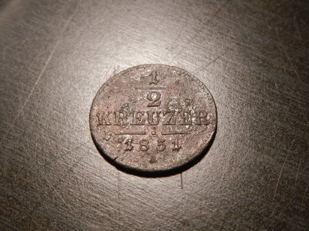 1/2 Krejcar 1851