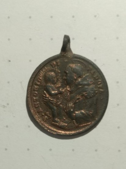 Saint Antonio di Padova medaille from 1854