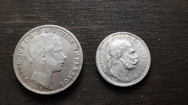 1 Florin- Gulden-Zlatnik FJ I 1859 ,posv. stř. lesní II