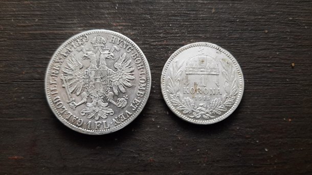 1 Florin- Gulden-Zlatnik FJ I 1859 ,posv. stř. lesní II