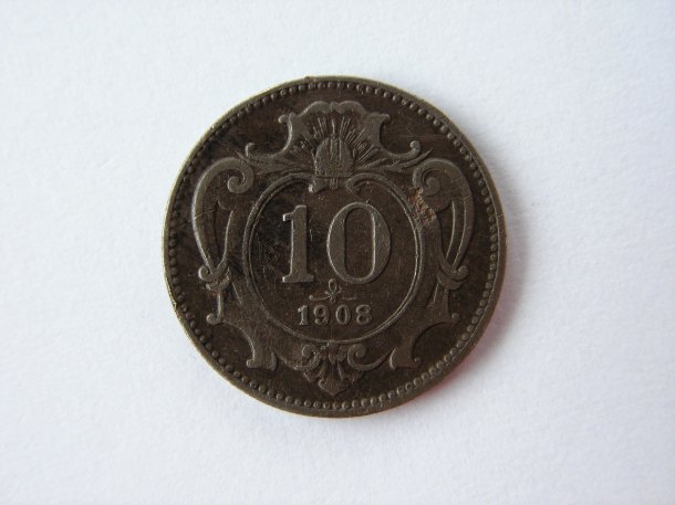 10 haléřů 1908