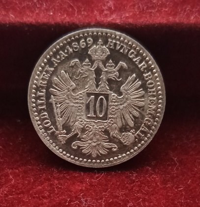 10 kreuzer  1869