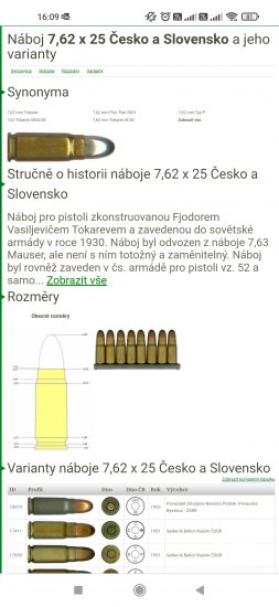 Náboj 7,62 x 25 Tokarev