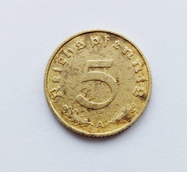 5 pfennig 1938 A