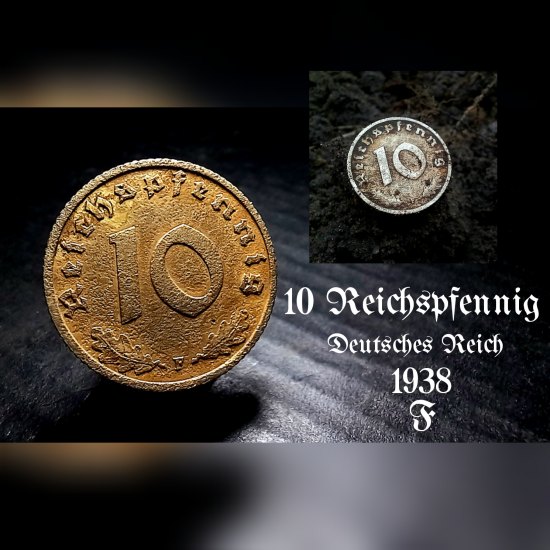 10 Reichspfennig 1938 F.