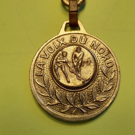 French Newspaper Key Pendant