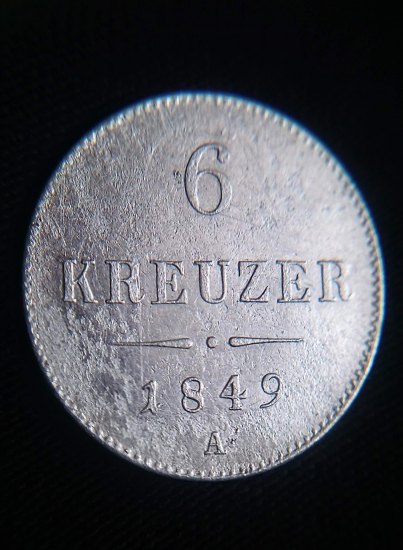 6 Kreuzer 1849 A