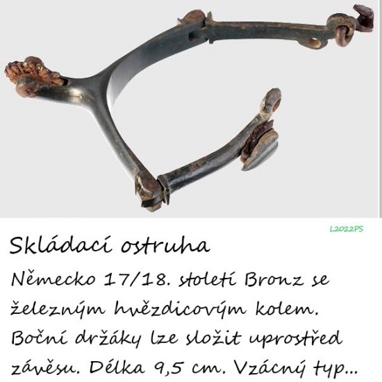 Skládací ostruha