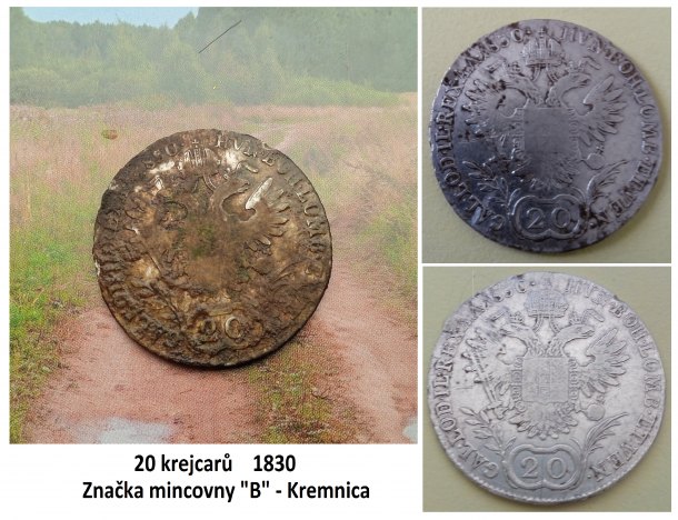 20 krejcarů 1830 B