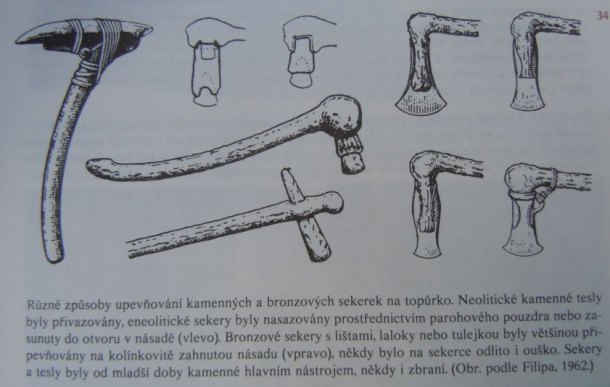 Ostří bronzové sekery z nedokonale odlitého celku