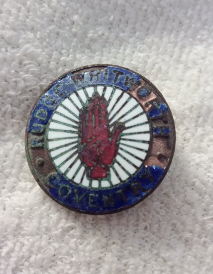 RUDGE WHITWORTH COVENTRY BADGE