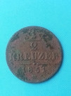 1/2kreuzer 1851 B