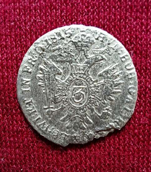 3 krejcar od Františka II rok 1815