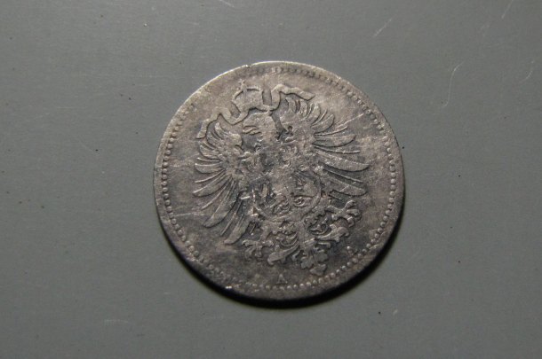 20 pfennig 1876 A Wilhelm I. Pruský