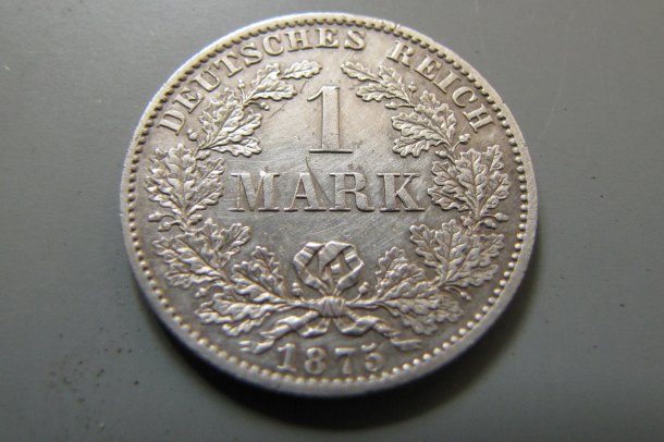 1 Mark 1875 B Wilhelm I. Pruský